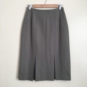 ⭐️SOLD⭐️ VintageWool Midi Skirt with Front Pleats